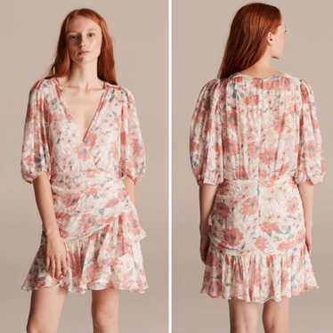 Rebecca Taylor Silk Amelie Fleur Wrap Dress