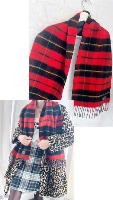 Scottish cashmere & wool reversible scarf