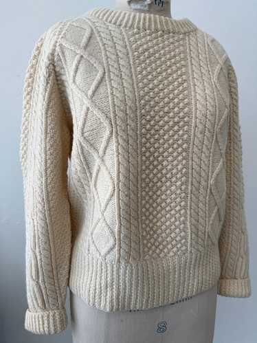 Vintage hand knit wool sweater