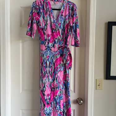 Maxi wrap dress