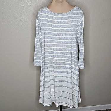 Lou&Grey Medium Signature Soft Stripe gray and ivo