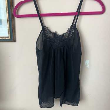 Rampage y2k vintage black sheer tank top