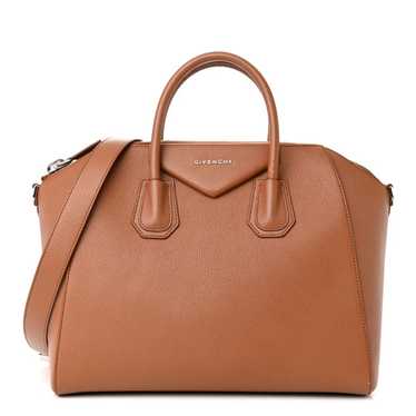 GIVENCHY Sugar Goatskin Medium Antigona Cognac