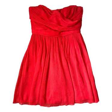 J. Crew Arabella Strapless Mini Dress Red Silk Chi