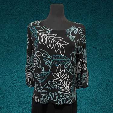 Clara Sun Woo Tropical Print Blouse