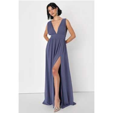 Lulus Heavenly Hues Denim Blue Maxi Dress