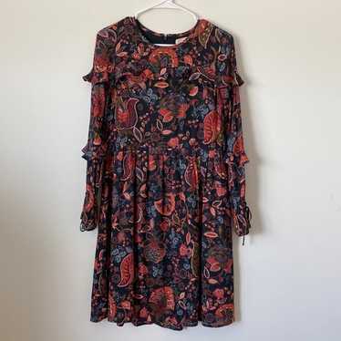 Ann Taylor Paisley Floral Printed Dress Size: 4