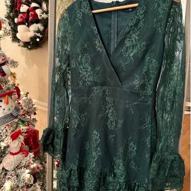 Women's Lulus Green Cocktail Dress, Size S, Green