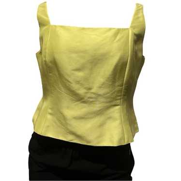 VINTAGE LOFT 100% Silk Square Neckline Shell Tank 