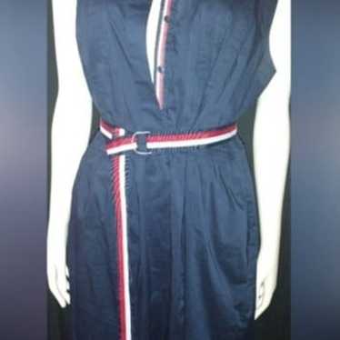 "Tommy Hilfiger" Navy Blue Poplin Dress