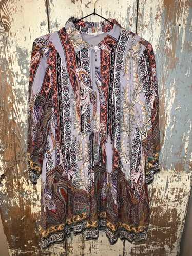 Designer Entro Boho Dress, size Large, knee-length