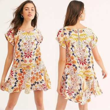 Free People Strawberry Fields Mini Swing Dress Siz