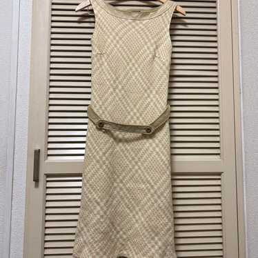 MELS Sleeveless Knee-Length Dress Beige Type 20