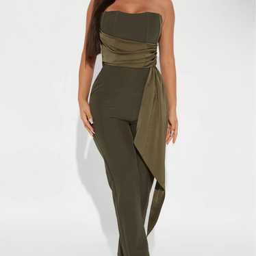 Olive green jumpsuit