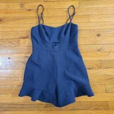 LIKELY Women's Navy Calhoun Romper Size 4 Sleevele