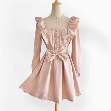 Liz Lisa Princess One-Piece Ribbon Pink Beige Off-