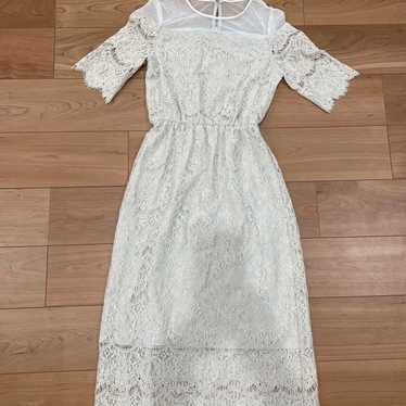 Ivory Lace Party Dress