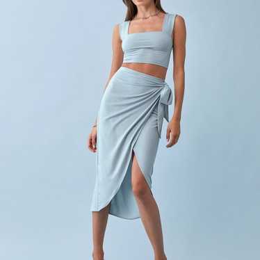 Reformation Rika Knit Two Piece in Mineral