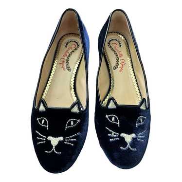 Charlotte Olympia Velvet flats