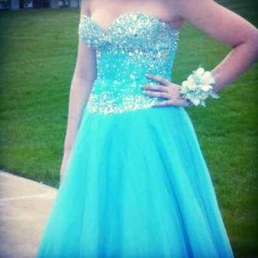 Blue prom dress size 8