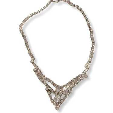 Vintage Rhinestone Collar Necklace