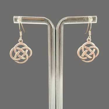 Vintage Celtic Knot Sterling Silver Earrings