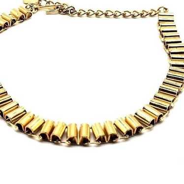 Vintage 80s Goldtone Egyptian  Bohemian Choker Nec