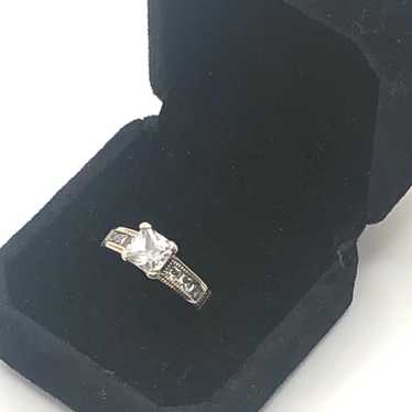 White Cubic Zirconia Sterling Silver Ring