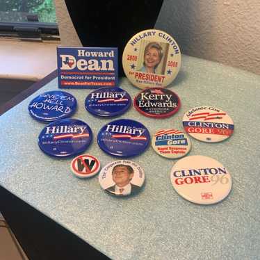 Political Pins lot of 12