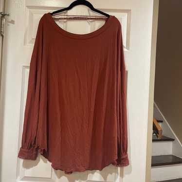 Free people top medium long sleeve