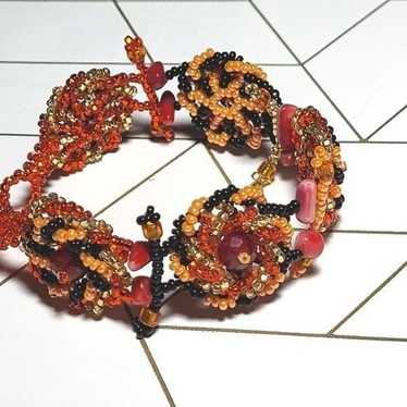 Vintage handmade beaded bracelet