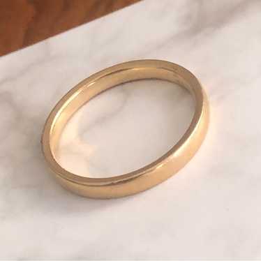 Antique 1900s JR Woods 14k gold wedding band