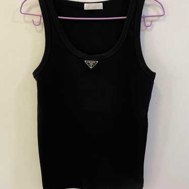 PRADA Tank Top Black Size L