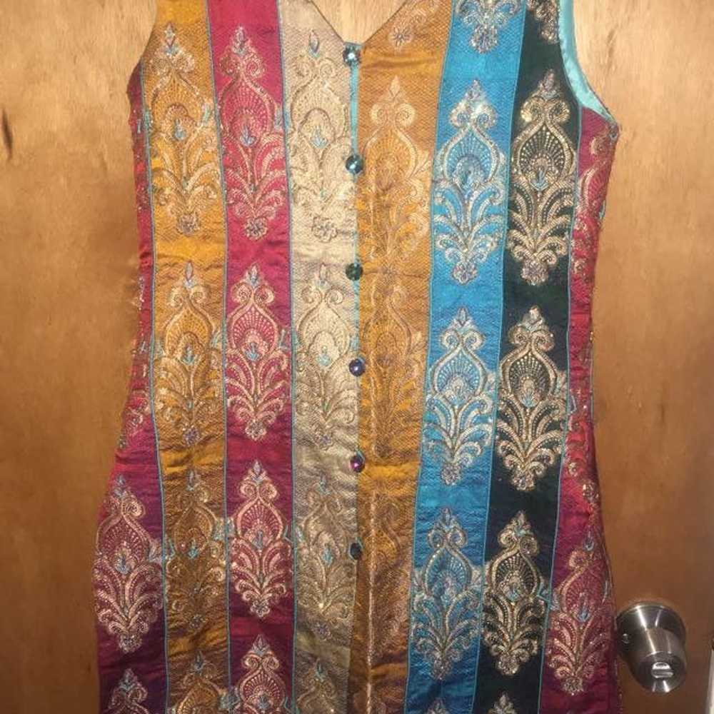 Pakistani colorful shalwar kurta suit - image 2