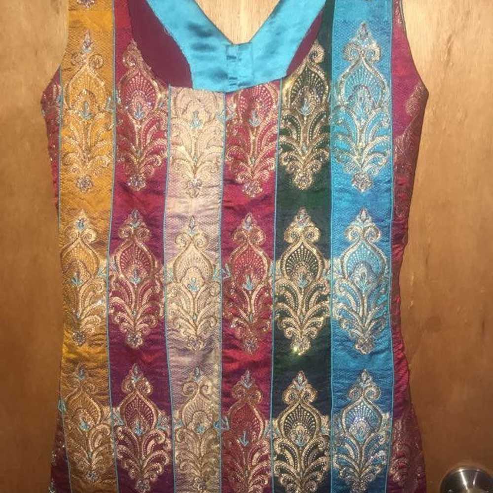 Pakistani colorful shalwar kurta suit - image 3