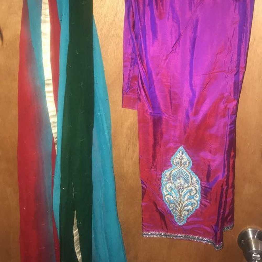 Pakistani colorful shalwar kurta suit - image 4