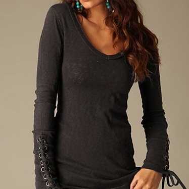 Free People Lace Up Top