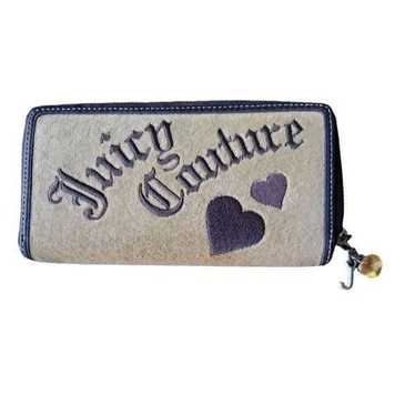 juicy couture Vintage Velour Zip Around Wallet Tan