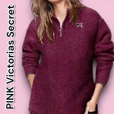 Victoria’s Secret PINK Sherpa Boyfriend Quarter Zi