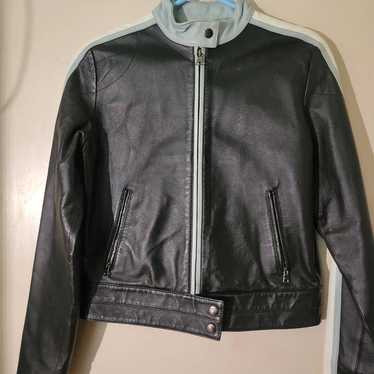 RAMPAGE genuine leather racer jacket