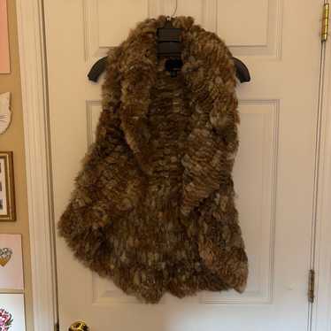 Greylin 100% Genuine Rabbit Fur Vest Size M