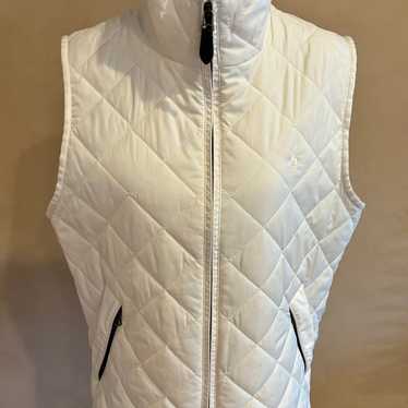 Ralph Lauren white quilted outdoor vest size large