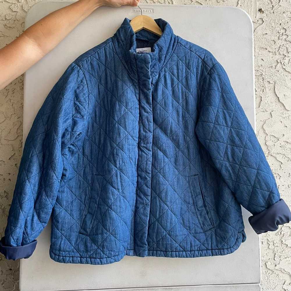 Quilted Denim Jacket - image 1