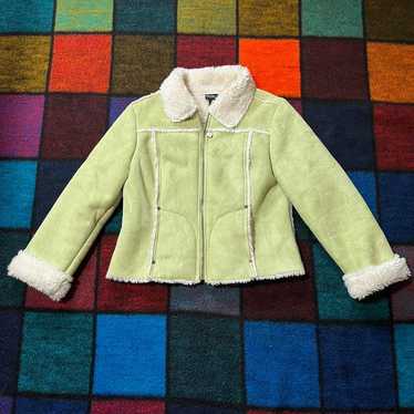 Y2K Lime Green Coat