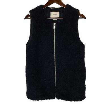 Wilfred Chatou Sherpa Long Black Vest Aritzia size