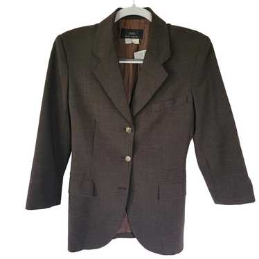 Vintage Zara Brown Wool Blend Single Breasted Corp