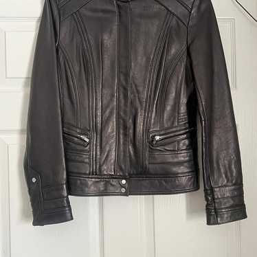 Black Rivet Leather Jacket