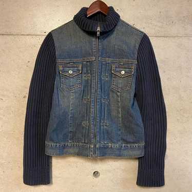 Y2K Old GAP Combination Denim Jacket Knit