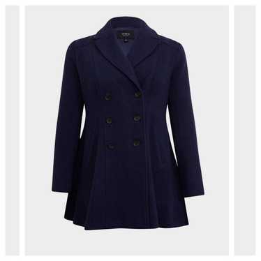 Torrid Wool Fit And Flare Double Breasted Coat