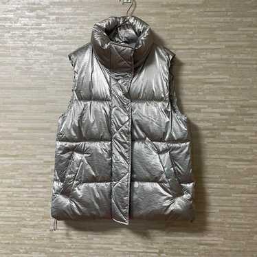 GAP Primaloft Big Puff Vest Down Vest Silver Size 